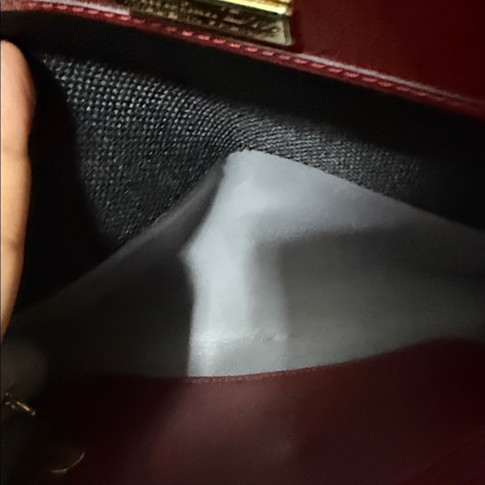 Dior Red Clutch with Gold Chain - Picture 12 of 16